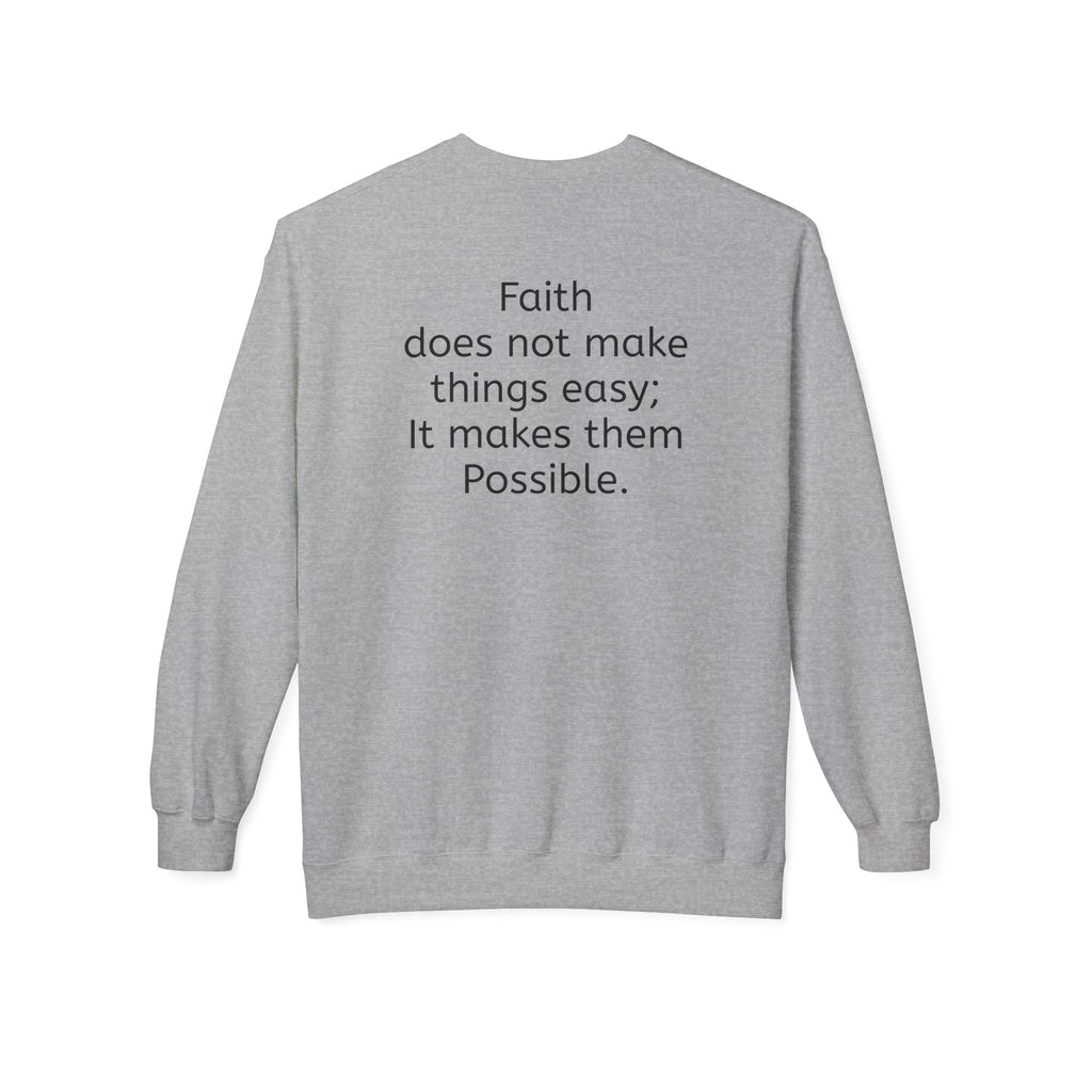 Faith- Mark 9:23- Sweatshirt – Christian faith apparel & gifts | Fully Christian Apparel