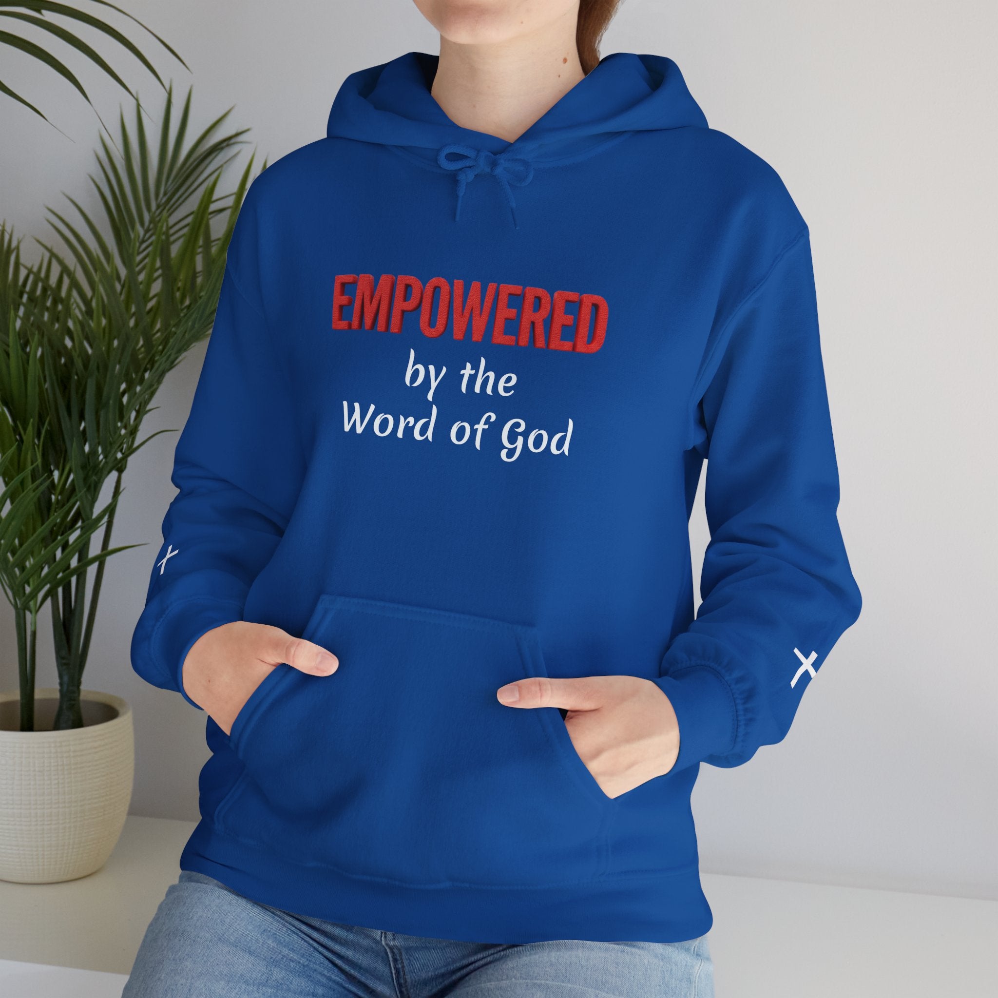 Empowered by the Word of God Hoodie — Christian Faith Inspirational Pullover
