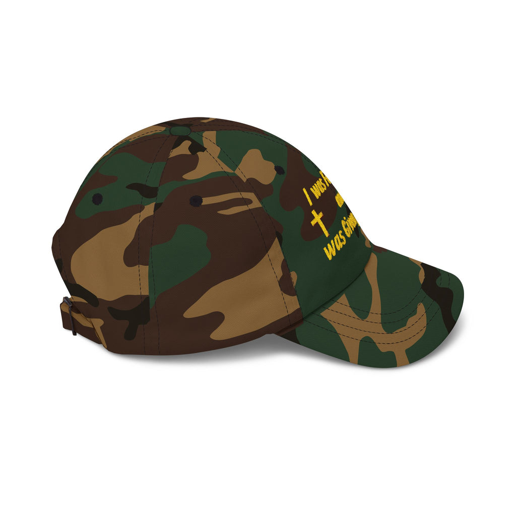 Forgiven and Given Purpose Dad Cap – Christian Embroidered Baseball Hat