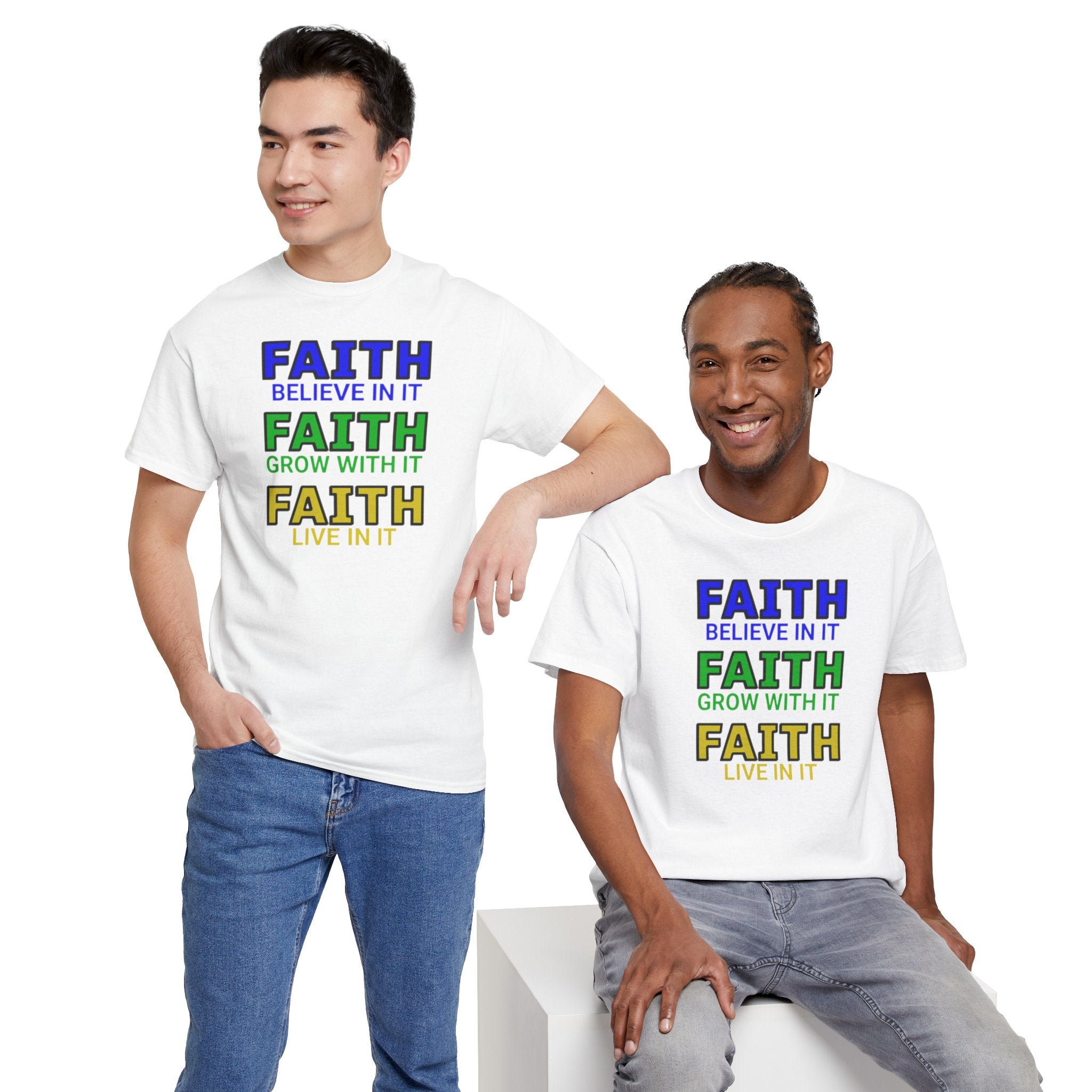 Faith-Inspired Unisex Cotton Tee, Spiritual T-Shirt, Inspirational Apparel, Gift for Believers, Everyday Wear, Positive Vibes