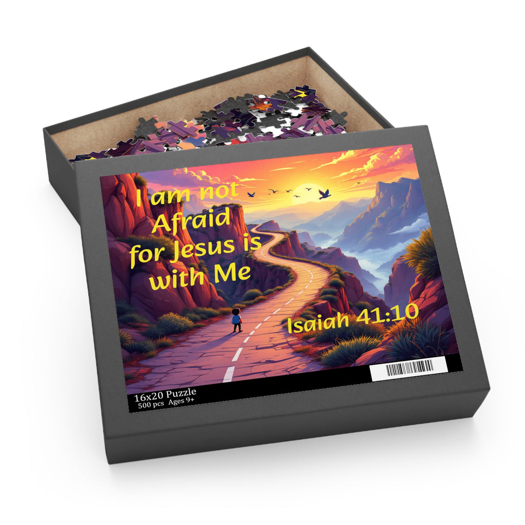 Christian Inspirational Puzzle — "I Am Not Afraid for Jesus Is With Me" (120/252/500 pcs)