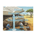 Christian Inspirational Puzzle — “Drink from my water and have Everlasting Life” (120–500 pcs) – Christian faith apparel & g
