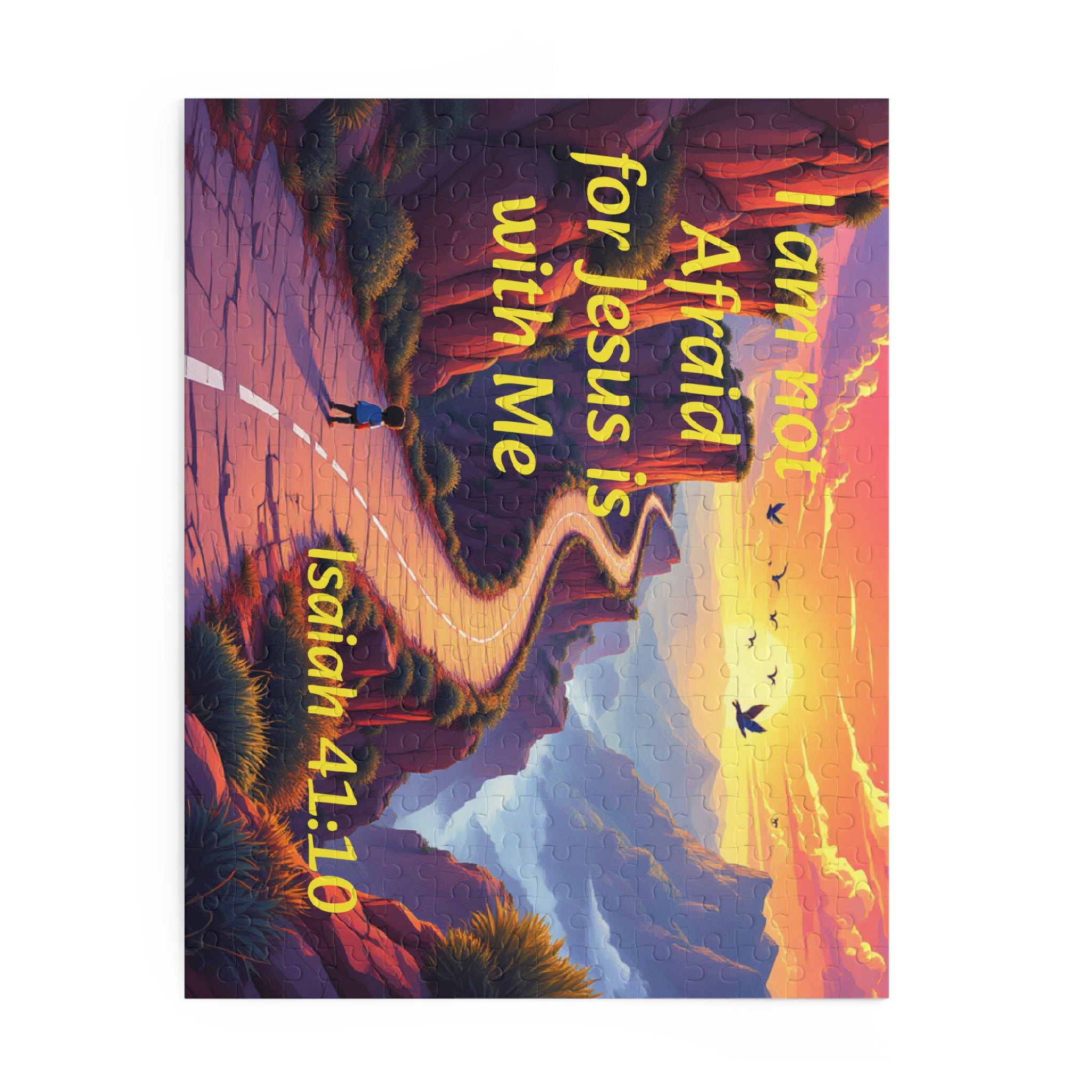 Christian Inspirational Puzzle — "I Am Not Afraid for Jesus Is With Me" (120/252/500 pcs)