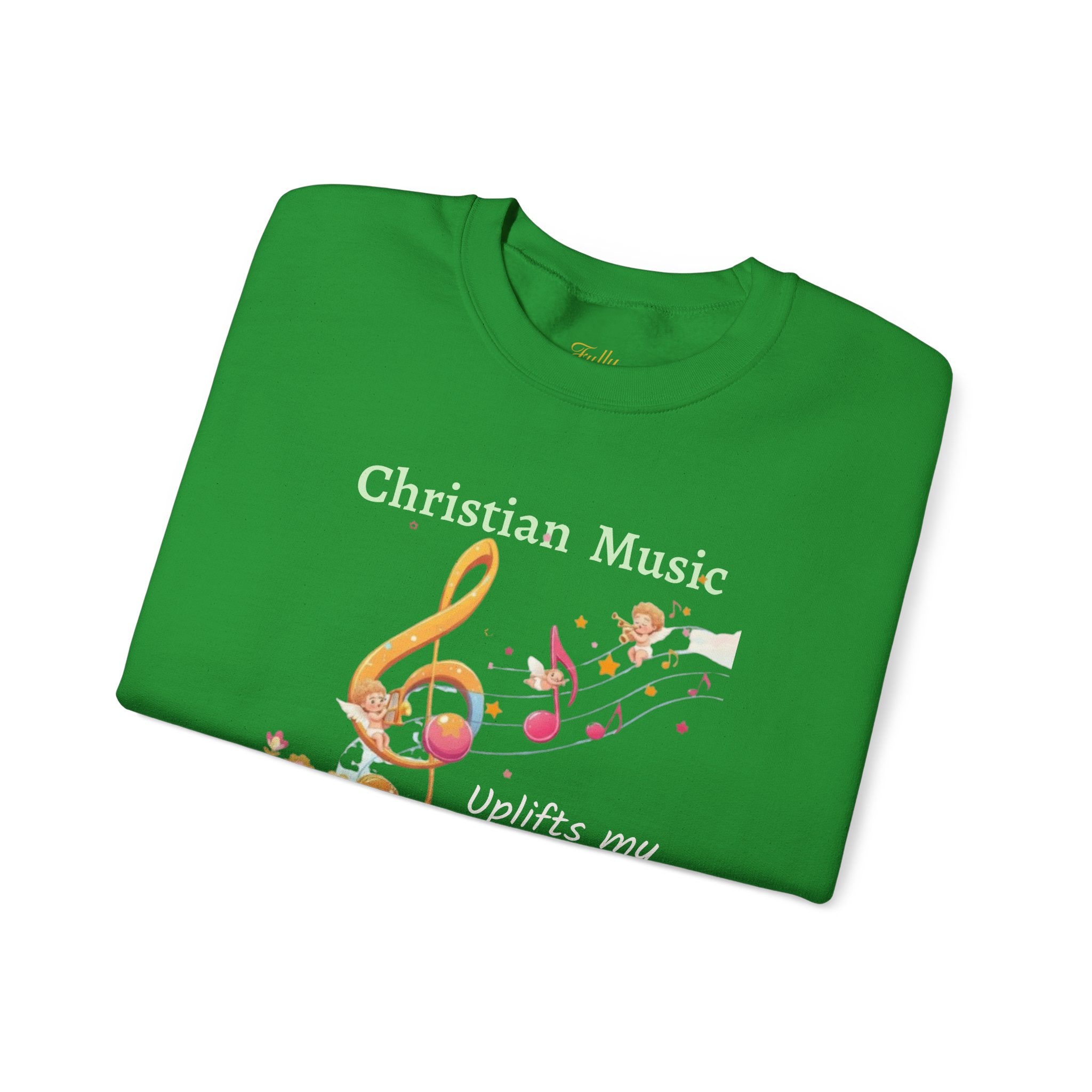 Christian Music Uplifts My Soul Crewneck Sweatshirt