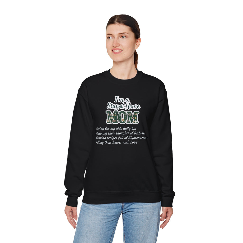 Stay at Home Mom Sweatshirt — 'I'm a Stay at Home MOM' Cozy Crewneck for Mothers