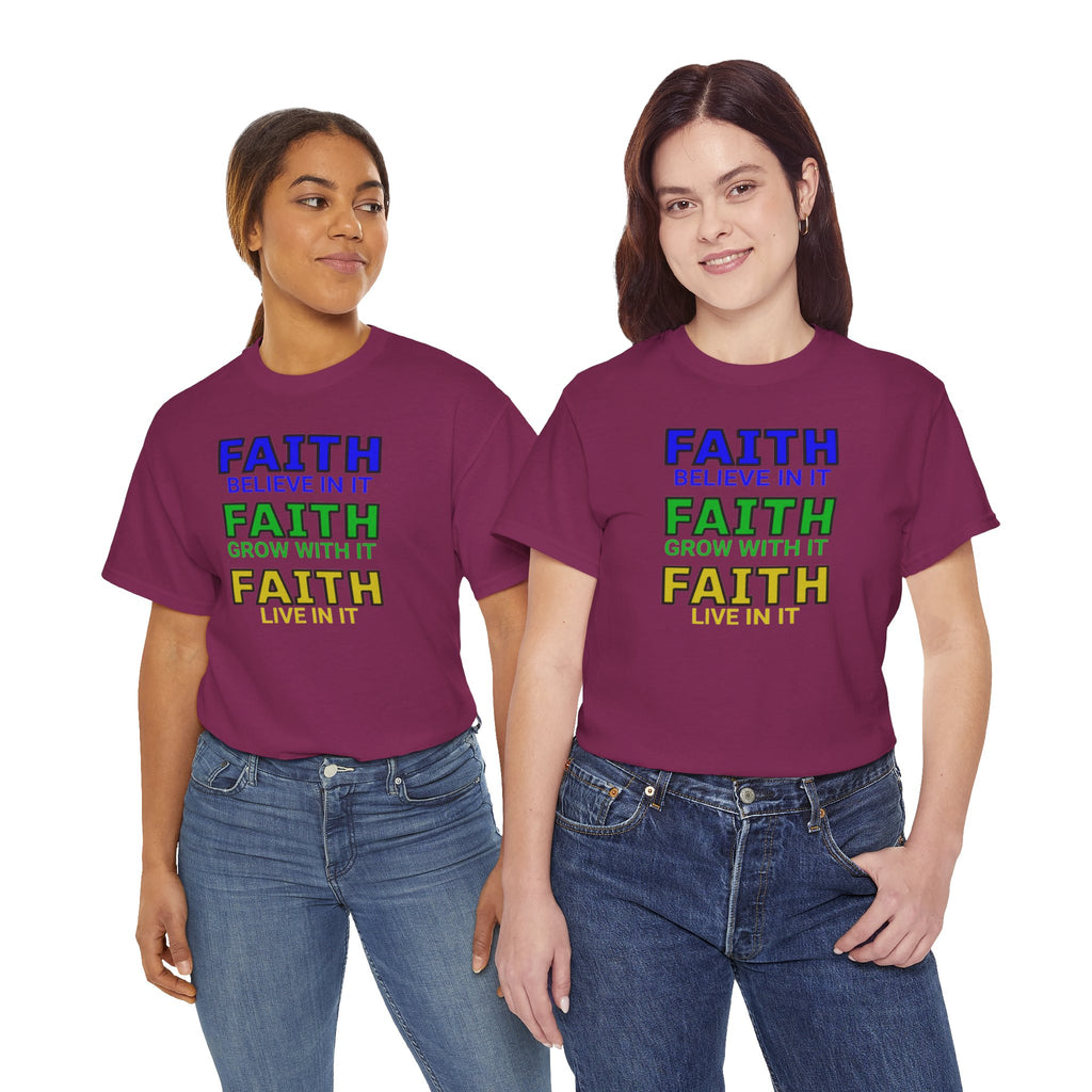 Faith-Inspired Unisex Cotton Tee, Spiritual T-Shirt, Inspirational Apparel, Gift for Believers, Everyday Wear, Positive Vibes