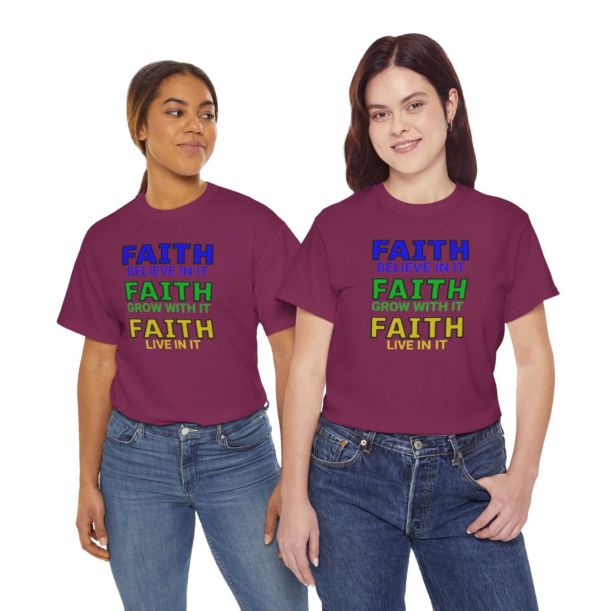 Faith-Inspired Unisex Cotton Tee, Spiritual T-Shirt, Inspirational Apparel, Gift for Believers, Everyday Wear, Positive Vibes