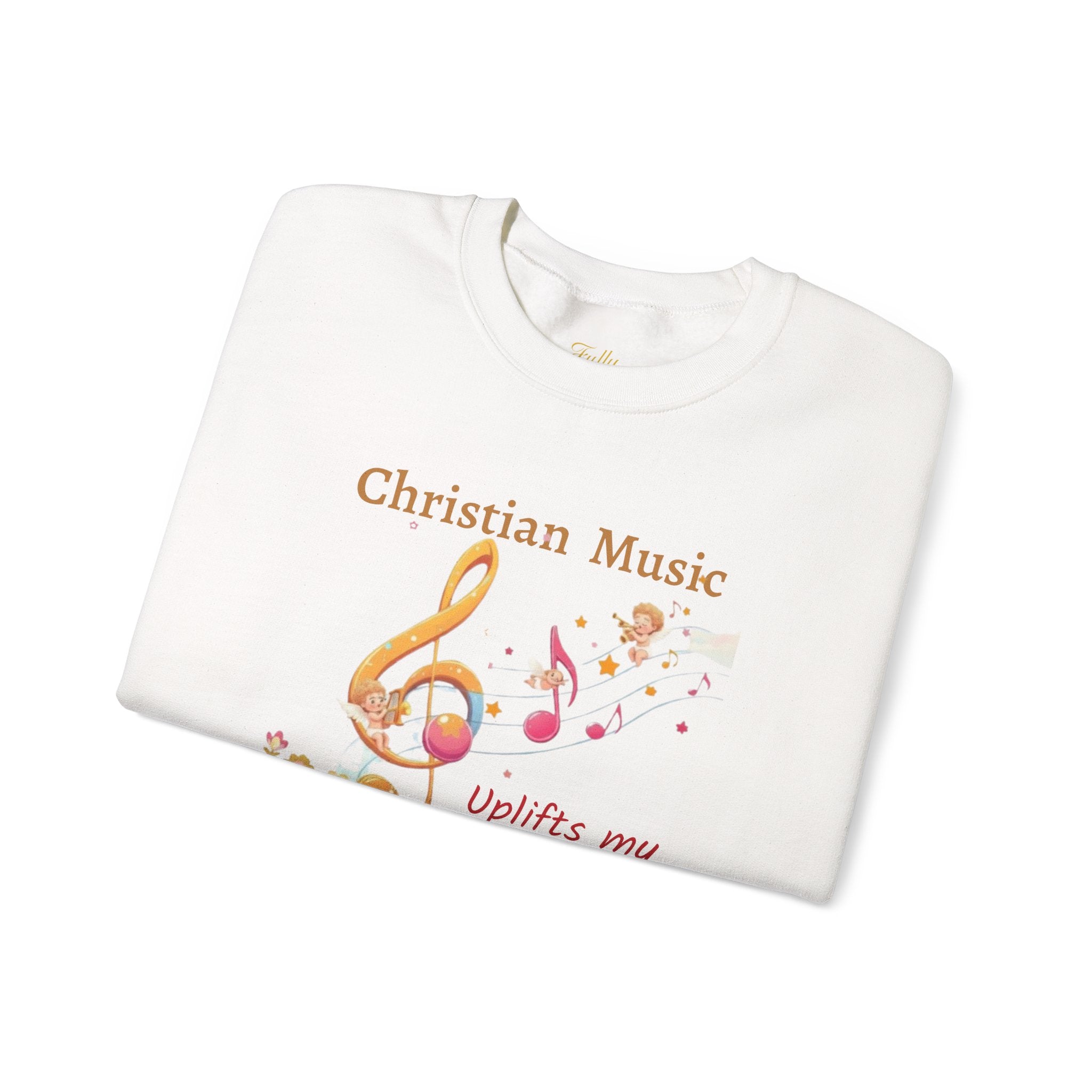 Christian Music Uplifts My Soul Crewneck Sweatshirt