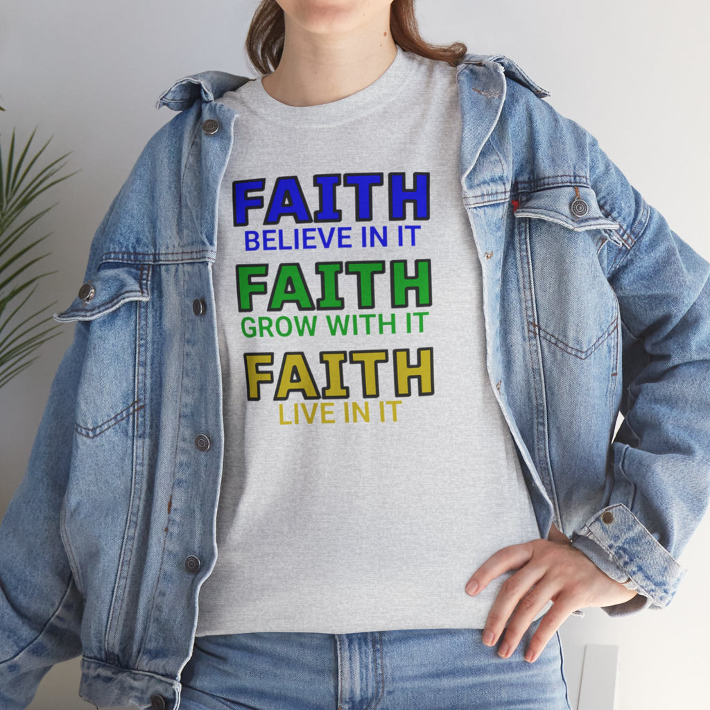 Faith-Inspired Unisex Cotton Tee, Spiritual T-Shirt, Inspirational Apparel, Gift for Believers, Everyday Wear, Positive Vibes