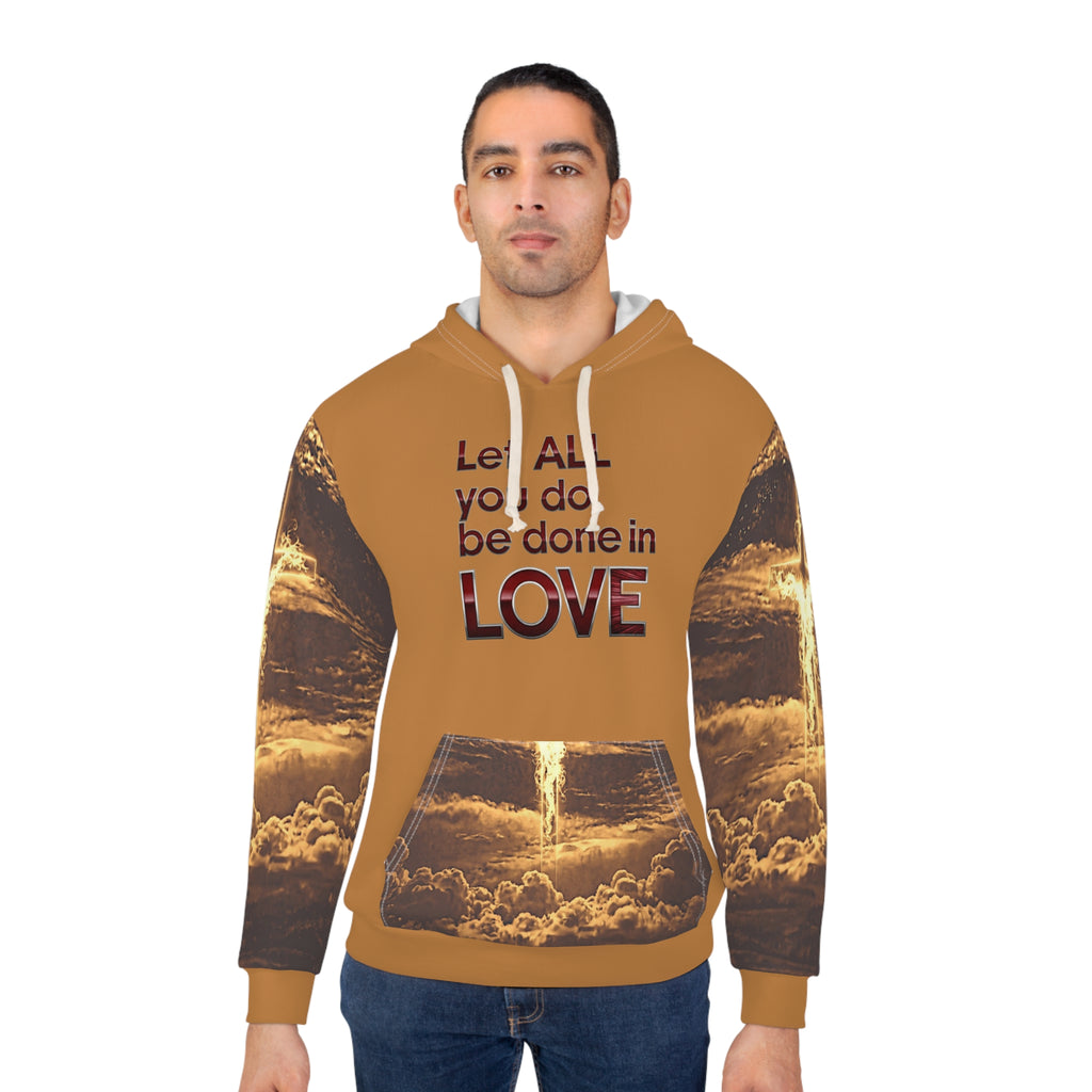 Inspirational "Let all you Do" Hoodie -  Unisex Pullover – Christian faith apparel & gifts | Fully Christian Apparel