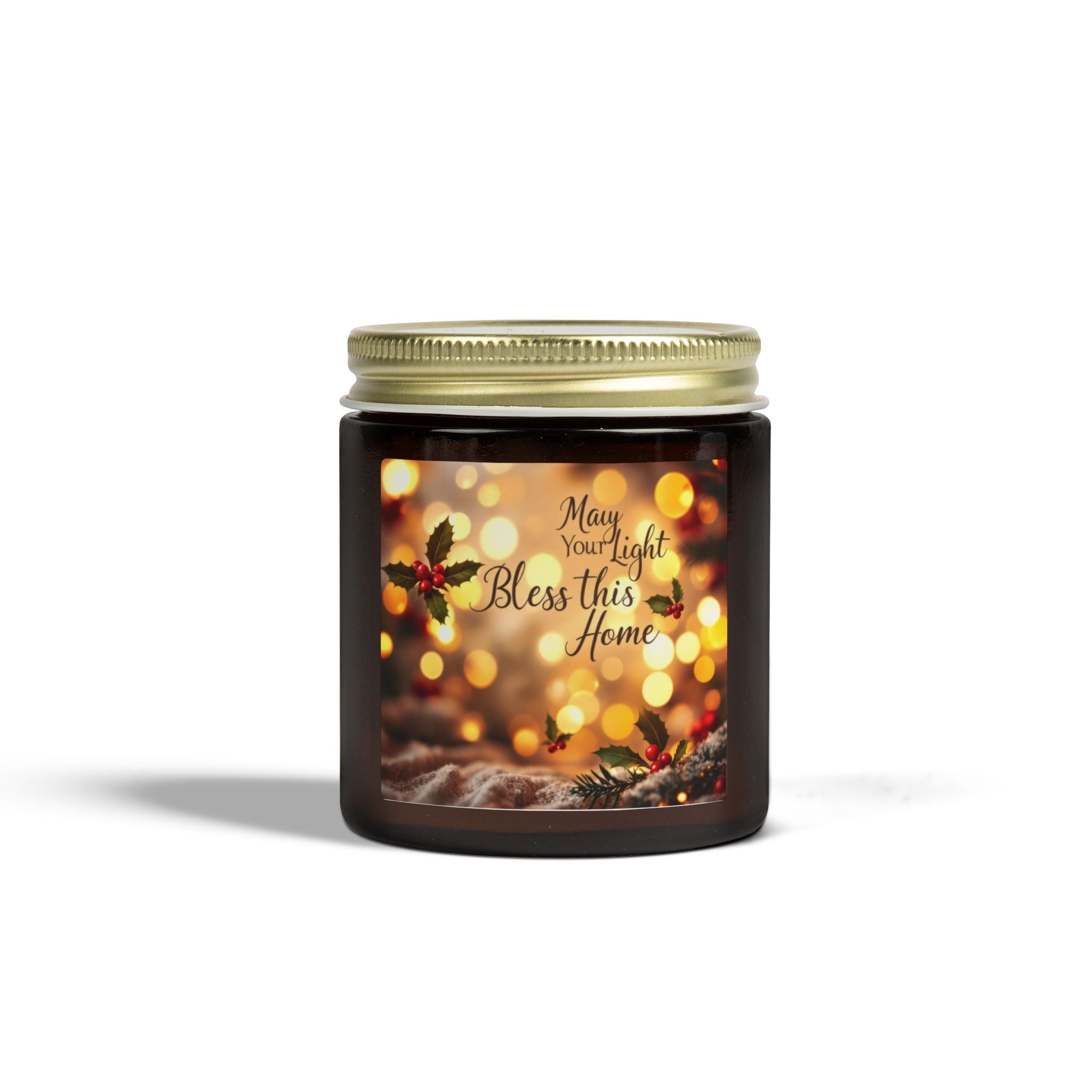 Scented Candle- 'May Your Light Bless This Home' (4oz, 9oz)