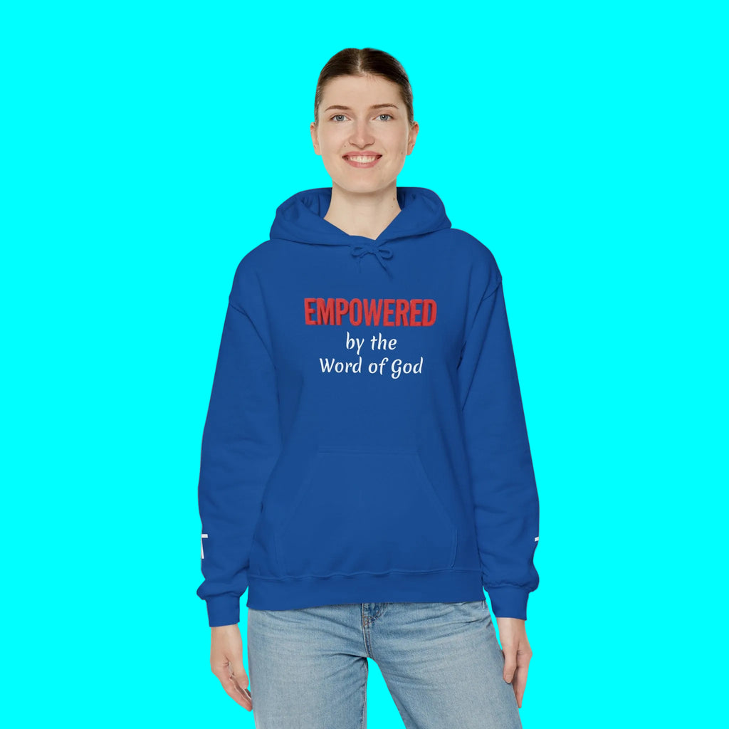 Empowered by the Word of God Hoodie — Christian Faith Inspirational Pullover