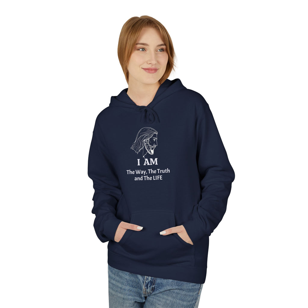 I AM Jesus Hoodie — "I AM The way, The truth and The LIFE" Christian Faith Pullover
