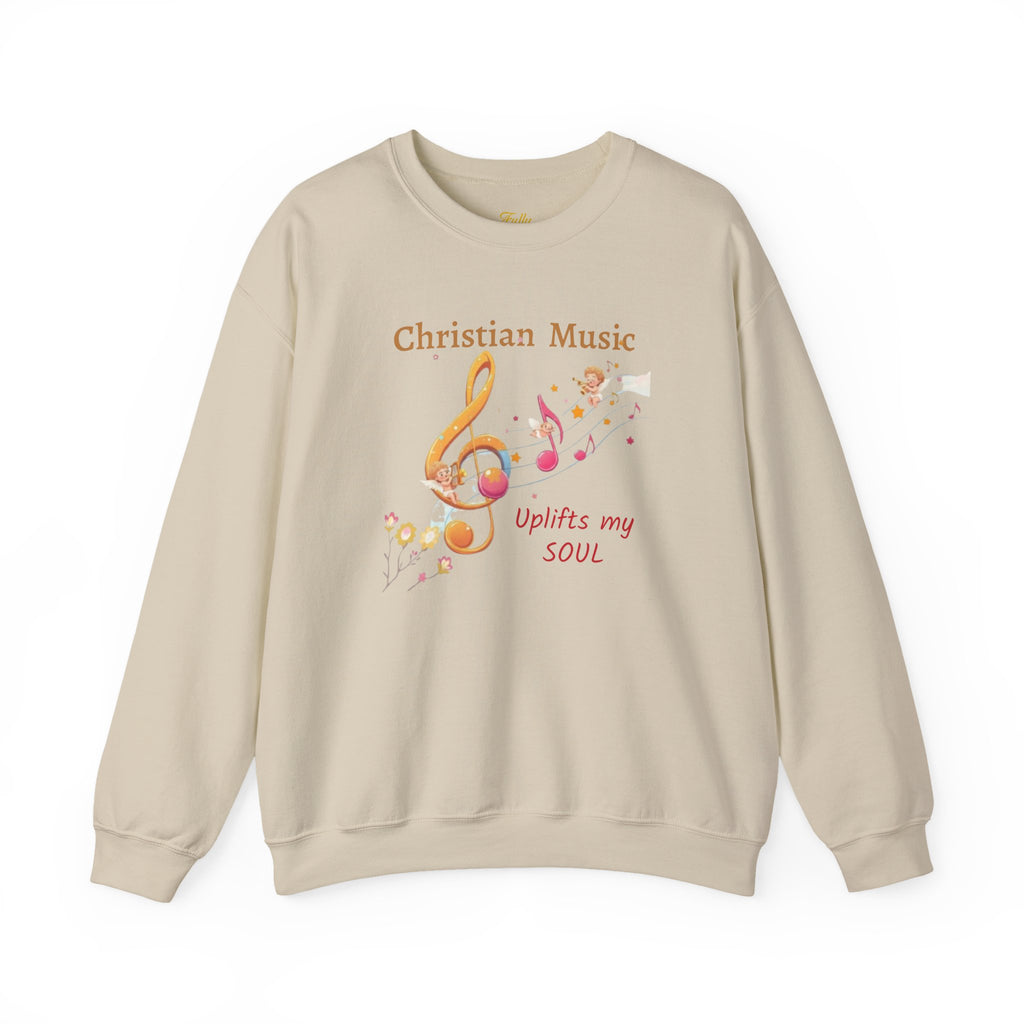 Christian Music Uplifts My Soul Crewneck Sweatshirt