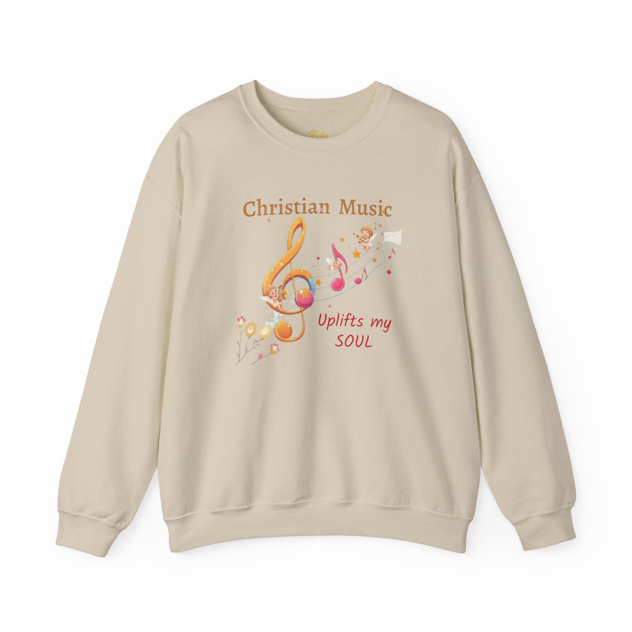 Christian Music Uplifts My Soul Crewneck Sweatshirt