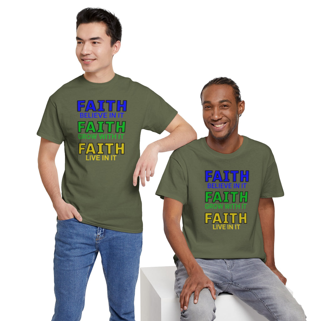 Faith-Inspired Unisex Cotton Tee, Spiritual T-Shirt, Inspirational Apparel, Gift for Believers, Everyday Wear, Positive Vibes