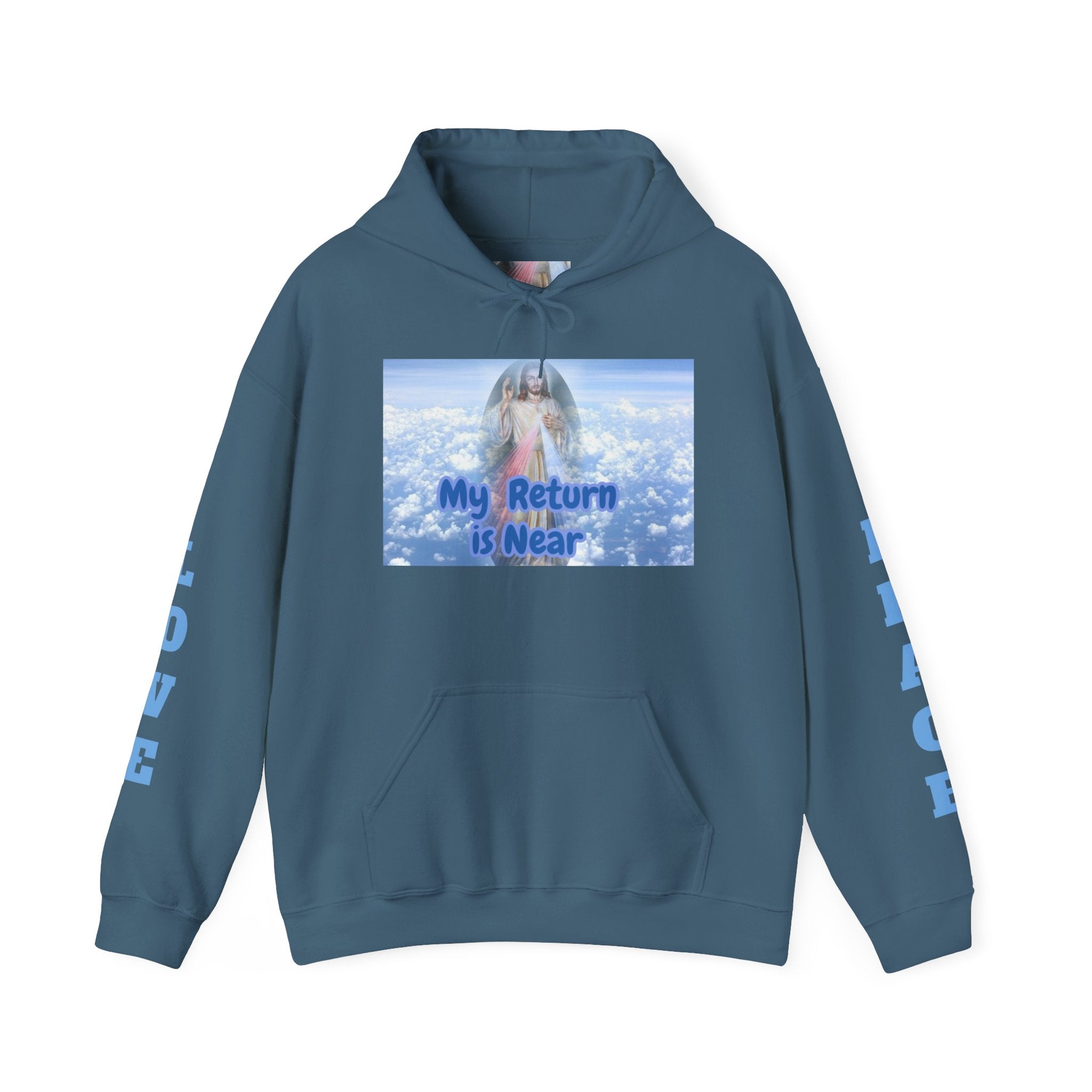 Inspirational Hoodie -My Return is Near- Unisex Heavy Blend™ Hooded Sweatshirt – Christian faith apparel & gifts | Fully Chr