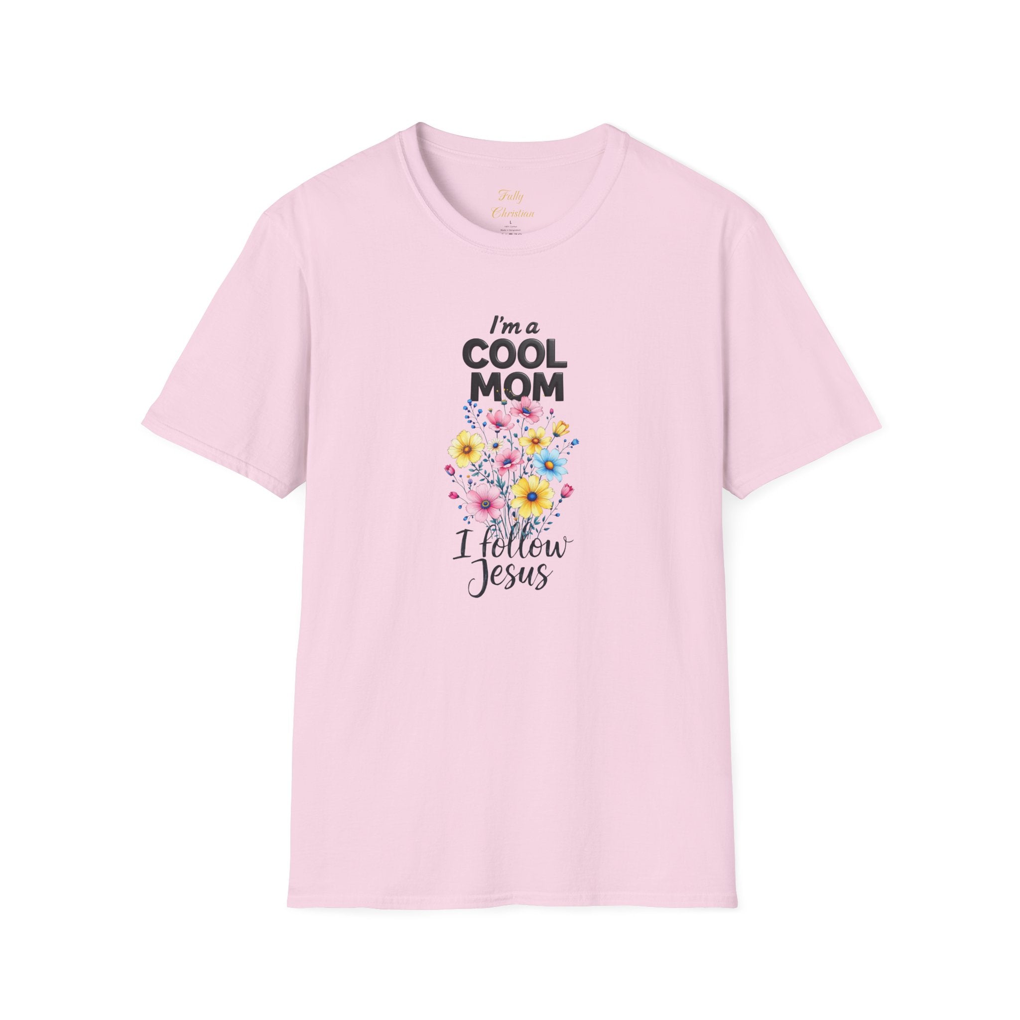 Cool Mom T-Shirt — “I’m a Cool Mom, I Follow Jesus” Christian Mom Tee
