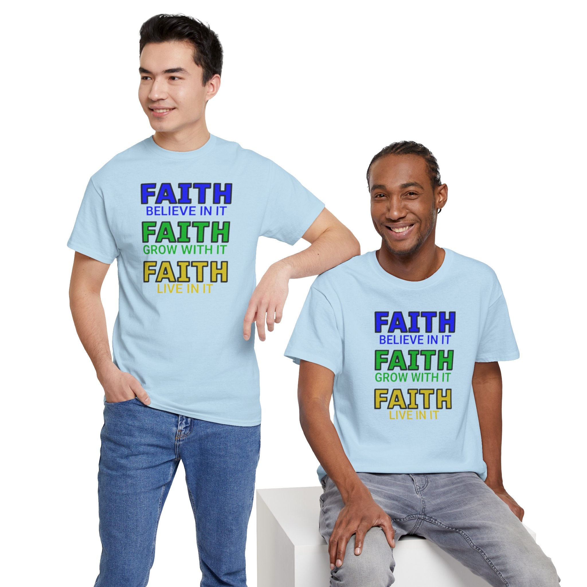 Faith-Inspired Unisex Cotton Tee, Spiritual T-Shirt, Inspirational Apparel, Gift for Believers, Everyday Wear, Positive Vibes
