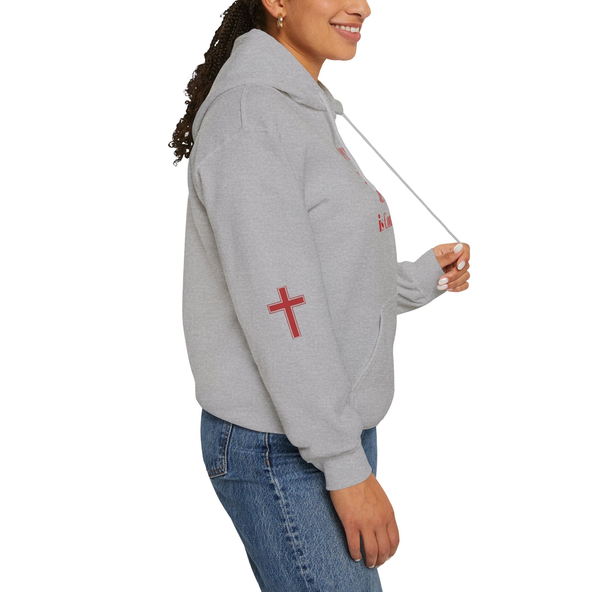 Religious Hoodie - "Open Your Eyes, JESUS is Coming!" Pullover