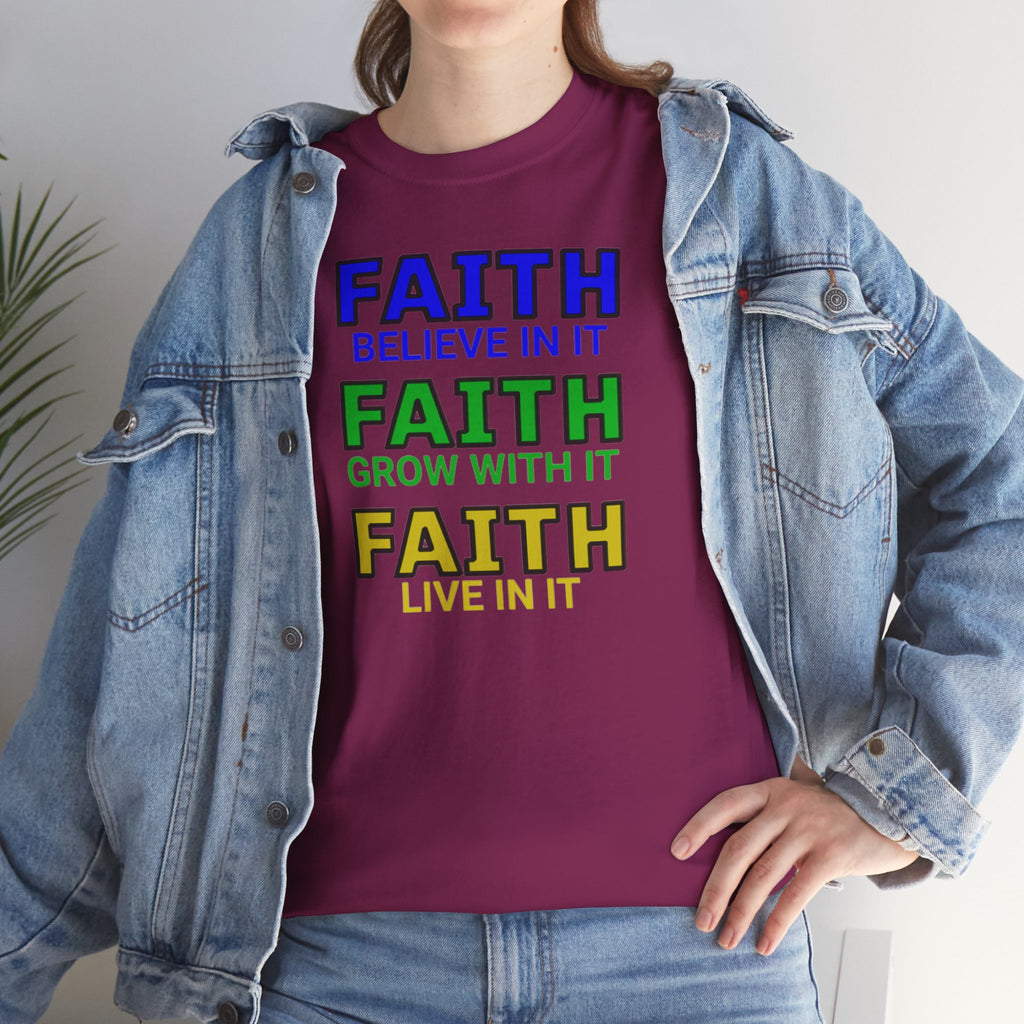 Faith-Inspired Unisex Cotton Tee, Spiritual T-Shirt, Inspirational Apparel, Gift for Believers, Everyday Wear, Positive Vibes