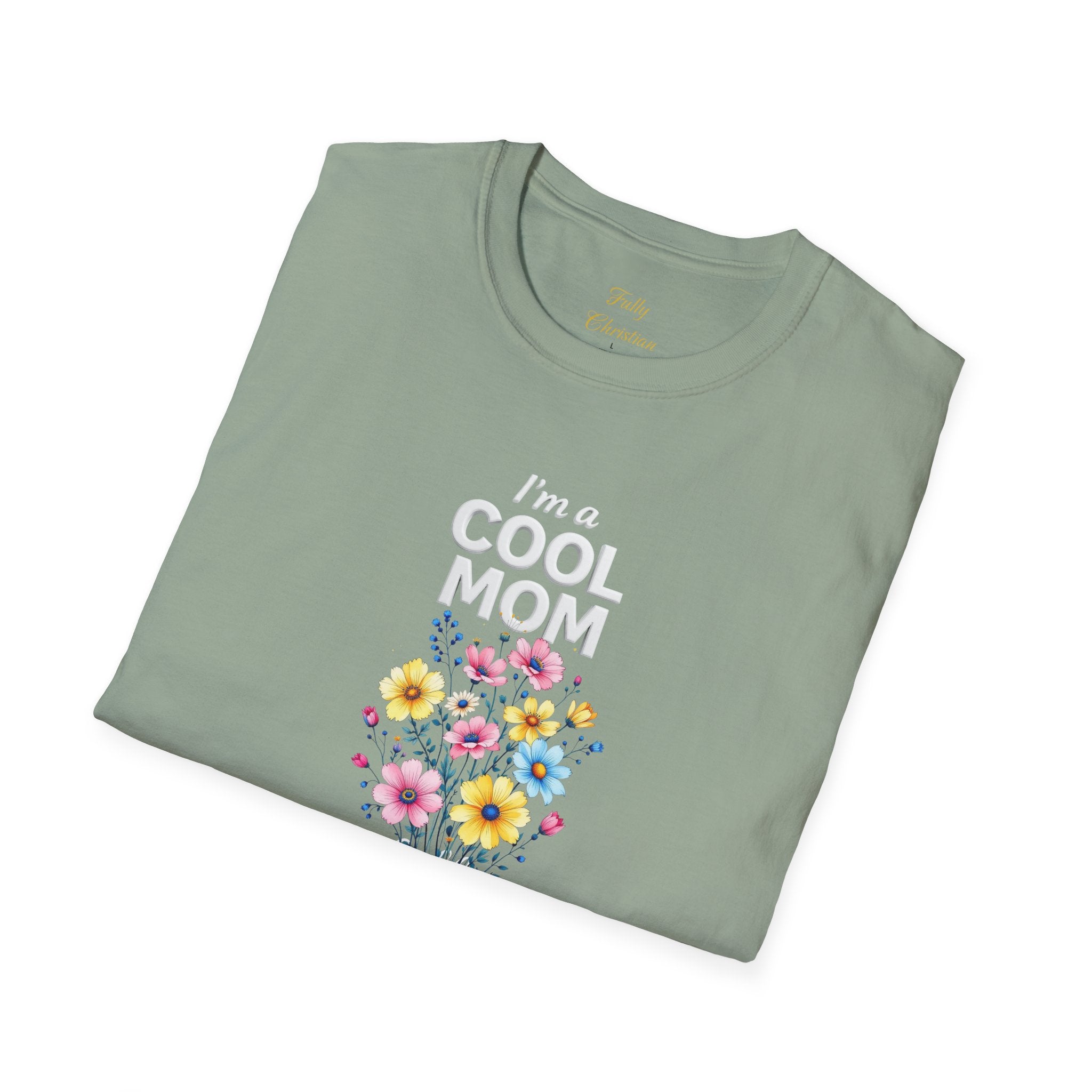 Cool Mom T-Shirt — “I’m a Cool Mom, I Follow Jesus” Christian Mom Tee
