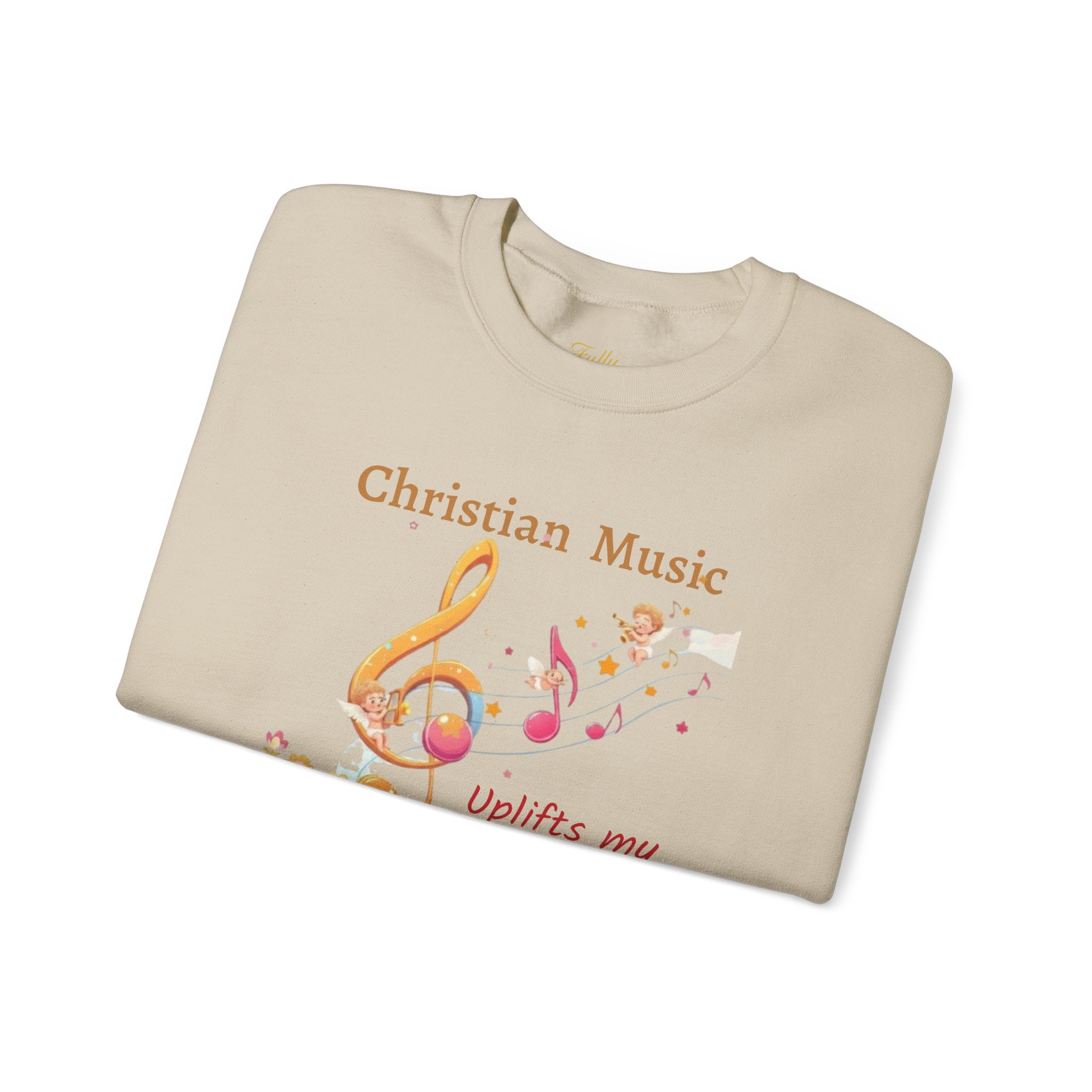 Christian Music Uplifts My Soul Crewneck Sweatshirt