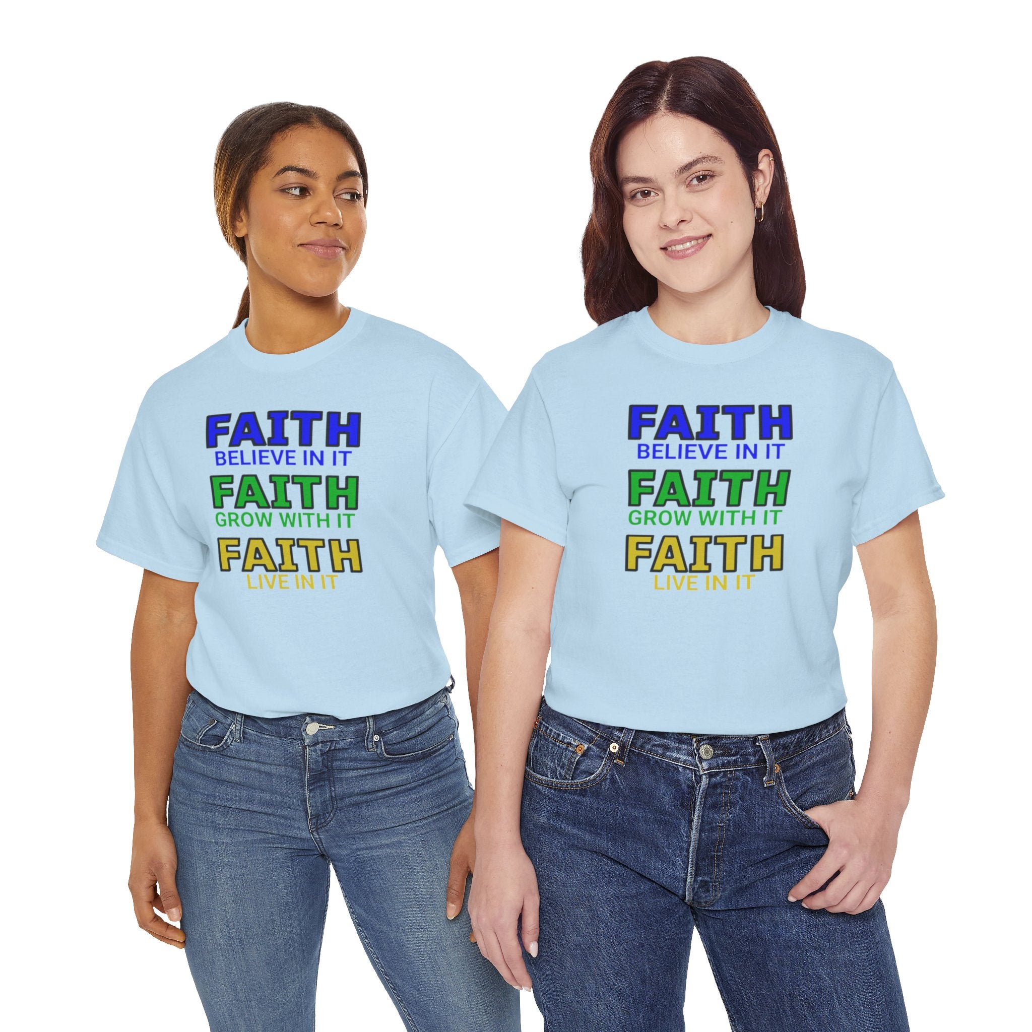 Faith-Inspired Unisex Cotton Tee, Spiritual T-Shirt, Inspirational Apparel, Gift for Believers, Everyday Wear, Positive Vibes