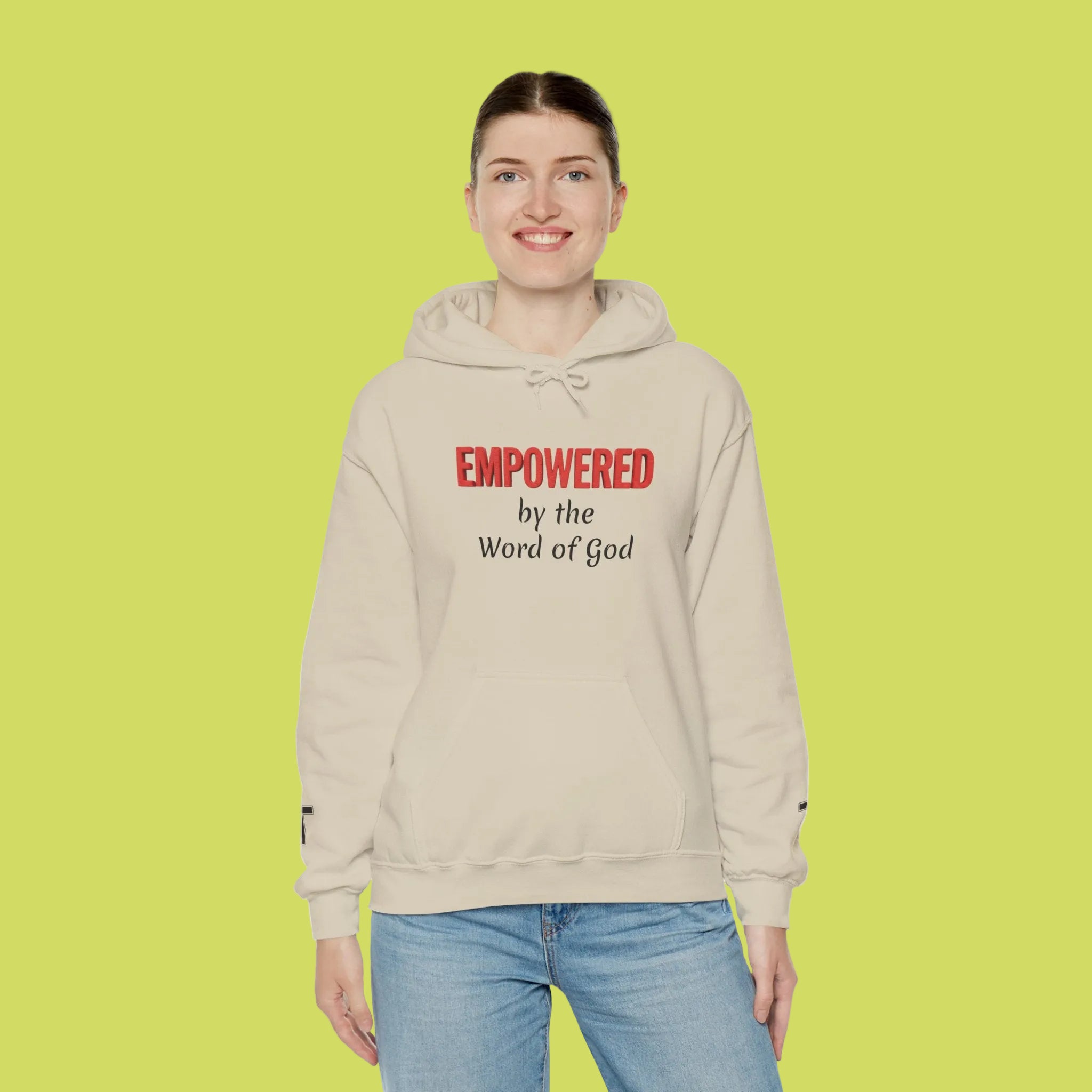 Empowered by the Word of God Hoodie — Christian Faith Inspirational Pullover