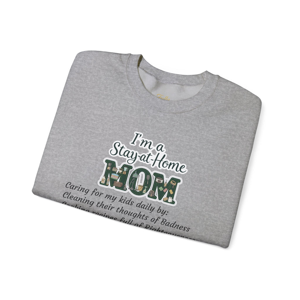 Stay at Home Mom Sweatshirt — 'I'm a Stay at Home MOM' Cozy Crewneck for Mothers