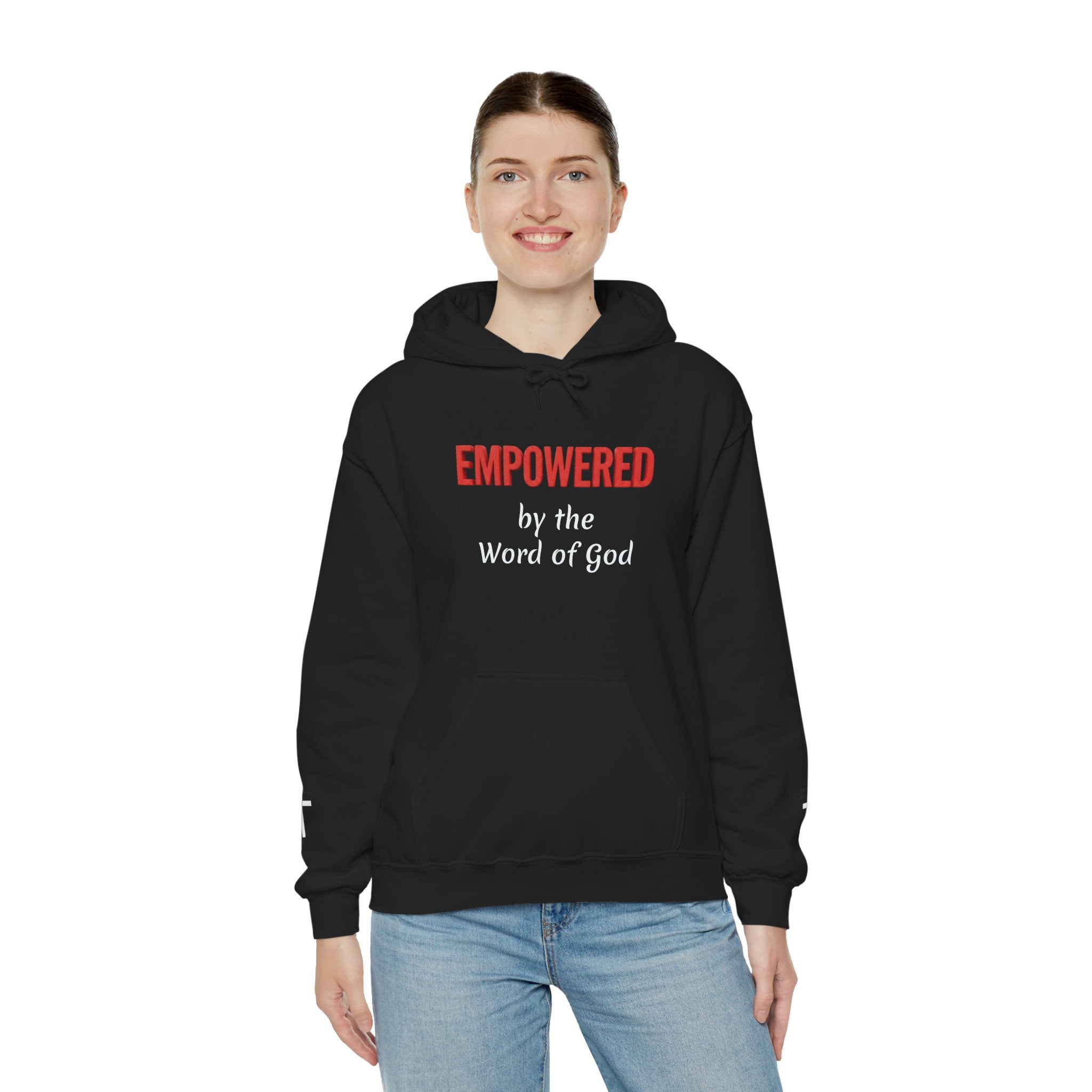 Empowered by the Word of God Hoodie — Christian Faith Inspirational Pullover