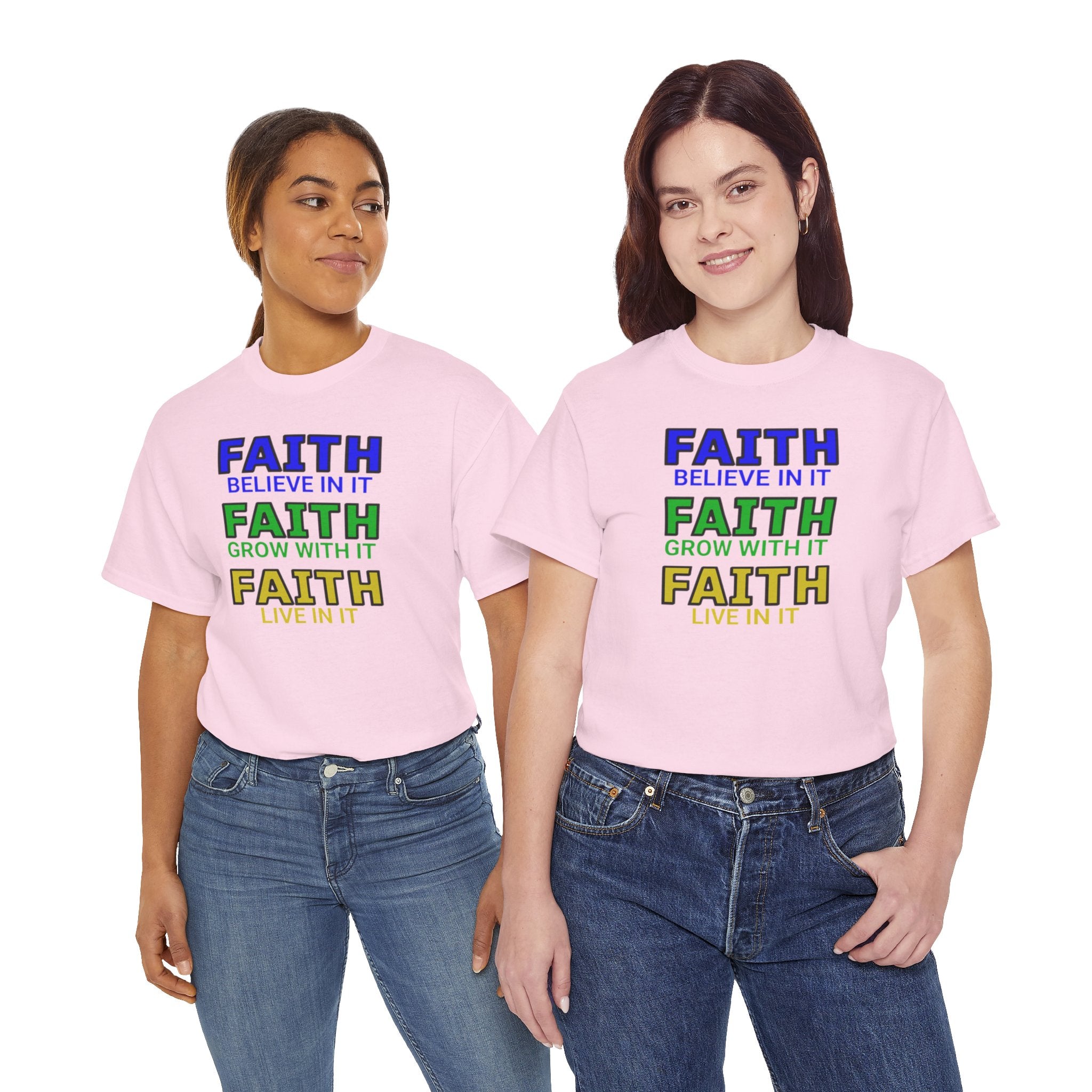 Faith-Inspired Unisex Cotton Tee, Spiritual T-Shirt, Inspirational Apparel, Gift for Believers, Everyday Wear, Positive Vibes